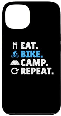 Hülle für iPhone 13 Essen. Fahrrad. Camp. Wiederholen. - Gravel Bike Bikepacking