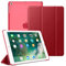 Fintie Hülle für iPad 9.7 Zoll 2018/2017 - Ultradünn Schutzhülle mit transparenter Rückseite Abdeckung Cover mit Auto Schlaf/Wach für 9.7 iPad 6. Generation / 5. Generation, Rot