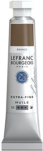 Lefranc Bourgeois 405032 extra feine Ölfarbe in Künstlerqualität aus hochwertigen Pigmenten, lebendige Farben, hohe Lichtechtheit, 20ml Tube - Bronze