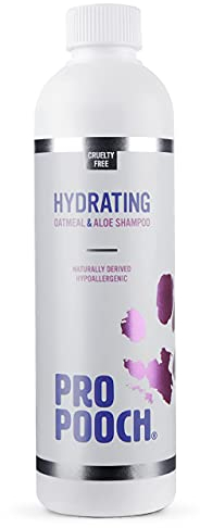 Pro Pooch Hafer-Hundeshampoo für juckende Haut (250 ml) Natürlich, hypoallergen & parfümfrei Professionelles Shampoo wie vom Hundefrisör Enthält kolloidale Haferflocken, Aloe Vera und Provitamin