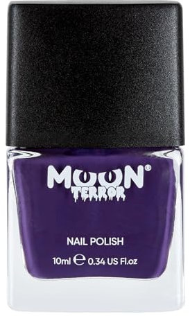 Moon Terror Smalto per unghie di Halloween | Trucco SFX, trucco per effetti speciali, smalto per unghie, Veleno Viola, 10 ml (confezione da 1)