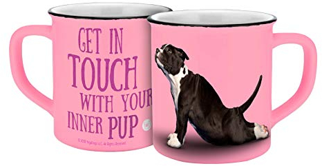 Yoga Dogs & Cats 13545 Yoga Dogs - Tazza da caffè in ceramica, 400 ml