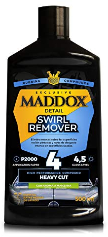 Maddox Detail - Pulidora Coche de Alto Rendimiento | Elimina Arañazos y Marcas de Lavado | Renovar la Pintura de tu Coche | Pulimento Coche Arañazos para Limpieza Coche Exterior | Swirl Remover 500ml