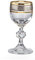 Bohemia Claudia Exclusive Likörgläser Kristallglas Likörglas 50 ml Gold Platin 6er Set