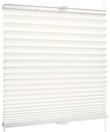 SchattenFreude Basic Klemmfix Plissee für Fenster, ohne Bohren