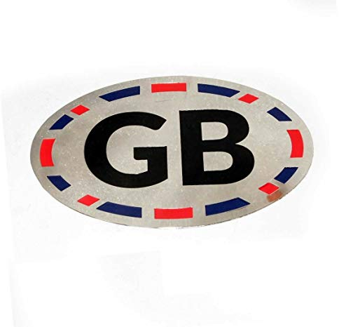 AEspares GB-Auto-Stoßstangen-Aufkleber mit Union-Jack-Rand, oval, universelles Auto