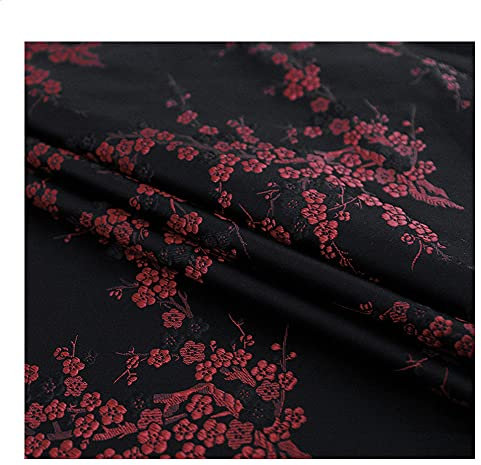 GOONSDS Brocade Stoff Cheongsam Und Kimono Material Satin Stoff Zum Nähen Von DIY 75Cmx50cm,C