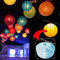 Afoosoo RGB Unterwasser Licht Multi Farbwechsel Flammenlose LED Runde CR2450 Batteriebetriebene Super Helle Weiße Warmweiße LED mit Fernbedienung (remote lantern light)