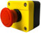 EVEXPERT Red Sign Interrupteur d'arrêt d'urgence | Bouton pression IP65 | 660 V AC | 10 A | Construction robuste en plastique ABS | Avec boîte de protection