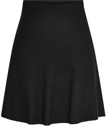 ONLY Onlsalina-Gonna Knt Noos Minigonna, Nero, S Donna