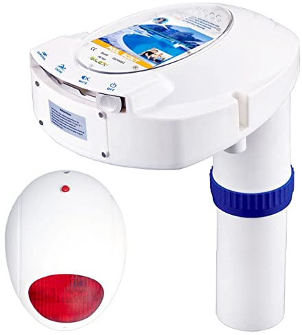 Pool Alarm Inground/Above Ground Immersion, Rechargeable Battery Powered Safety Remote Receiver, Poolside Water Motion Sensor Alarm Monitoring System for Pools up to 16x32sq.ft for Kids, Pets Safety