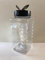 Generic 500ml Square Gripper Jars with Black Shaker Caps (12), Plain, Spice Jar, FOOD_STORAGE_CONTAINER, 6.5 cm (L) x 6.5 cm (W) x 14.5 cm (H), Recommended for Spices