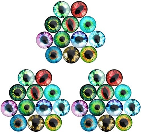 NUOBESTY Contact Lenses Blue Eyes Vintage Dolls Vintage Dolls 300 pcs Doll Eyes glass dragon eyes glass doll eyes dragon eye Dragon Eyes Cabochons Glass Gems Glass Gems