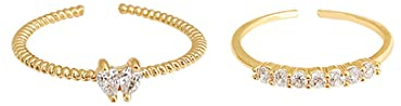 Damen Mädchen Gold Knuckle Ring Set, Stapelringe Vintage Ringe