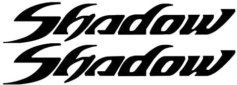 Moto Sticker VT 600 per Honda VT400 VT750 VT1100 Shadow VT 1100 400 750 Impermeabile Decal Accessori Moto Parti Decorare (Color : Nero)
