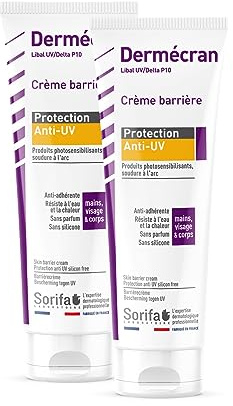 SORIFA - 2er Pack - Dermscreen - Barrierecreme - UV-Schutz - Schweiß- und Photosensibilisierungsprodukte - Hände, Gesicht und Körper - Hohe Verträglichkeit - Tube 125ml