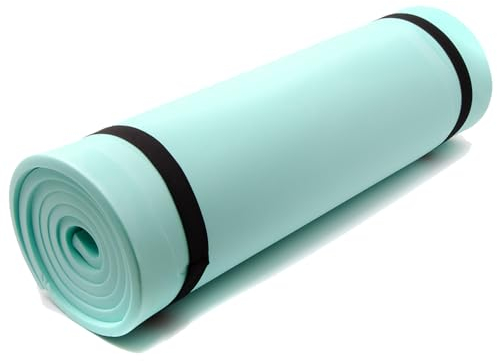 molti Campingmatte Isomatte 180 x 50cm wärmeisolierend leicht für Camping Yoga Zeltmatte Schlafmatte Campingunterlage Dicke 0,5cm und 1cm (Grün, 180 x 50 x 1 cm)