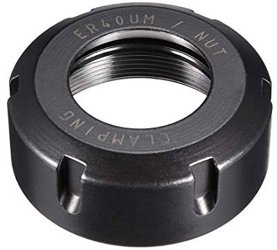 ER25(M32*1.5P) Spannzange Plunge Router Teile, Router Zubehör Spannbit für CNC Fräsen Graviermaschine Futterhalter Drehbank, ER11 ER16 ER20 ER25 ER32 ER40, Schwarz