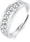 INFUSEU Ring mit Kugeln Gegen Stress, Fidget Angstring Ringe Verstellbar Bead Einstellbare Spinner Worry Schmuck Anxiety Ring Geschenk für Frauen Damen Mädchen