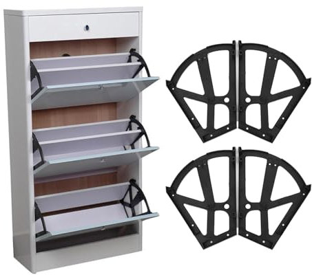 Bisagra Abatible, 4 Piezas Bisagra Para Gabinete De Zapatos Bisagras Para Zapateros Bisagras Para Gabinetes De Cajones Bisagras Para Gabinetes Bisagras Para Puertas De Gabinetes De Montaje Empotrado P