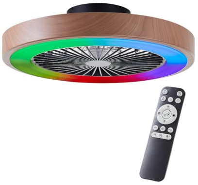 Brilliant LED Deckenleuchte mit Ventilator – 49 cm, RGB, dimmbar