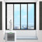 GedFong Window Seal for Mobile Air Conditioners - Sliding Windows, Sliding Window Seal Air Conditioning - Hot Air Stop for Attaching to Windows, 62-92 cm