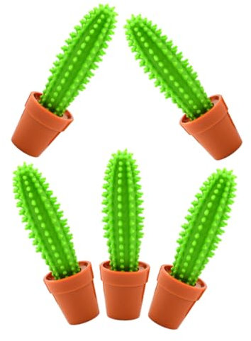 Gogogmee 5pcs Adorable Cactus Ballpoint Pens Writing Pens for Students Office Use Comfortable Grip Unique Design for Doodling and Crafting Material