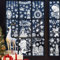 9 Blatt Weihnachten Fensterbilder, Schneeflocken Fensterdeko für Fensterscheiben, Fensterdeko Winter Wiederverwendbare Fenstersticker (Weiß)