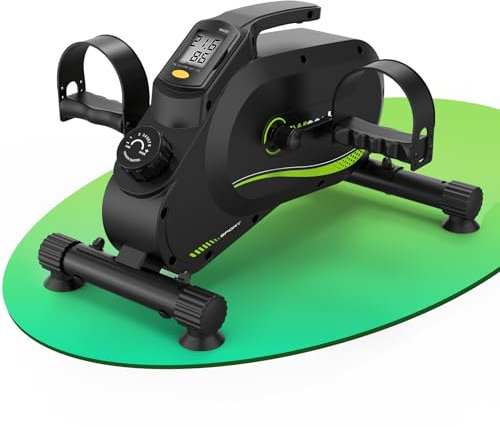 [2025 Aktualisierte]Wenoker Magnetisches Mini-Heimtrainer,Pedaltrainer,Untertisch-Fahrrad,Pedalfahrrad für Übungen zu Hause/im Büro,für Arm-/Beinübungen,mit LCD-Display,für Senioren und Arbeiter