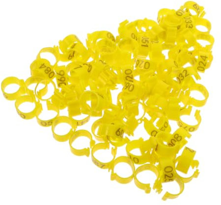 DRESSOOS 100stücke Tauben Fußringe Vogel Beinringe Kunststoff Taubenringe Für Tauben Und Papageien Mit Einfacher Anwendung Und Entfernung