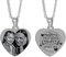 Personalised Heart Necklace Pendant for Women Engraved with Photo (Silver, Heart Necklace)