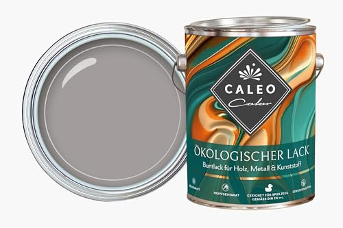 Caleo Color Barniz gris 0,68 litros – barniz ecológico para muebles – natural, sin disolventes, apto para juguetes