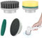 4 Stück Spin Power Schrubber Ersatzbürsten Für Synoshi Reinigungsgerät Zubehör, fugenreiniger elektrisch, Reinigungsgerät Zubehör für Unterschiedliche Oberflächen (4, Brush Head Set)