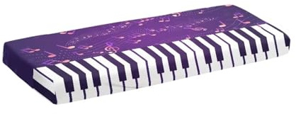 Urndoeng Piano Keyboard Cover Waterproof fits for p225,Fp-30x,p45 Piano Cover With elastic band Keyboard Dust Cover 76 key,88keys Elegant Purple Large