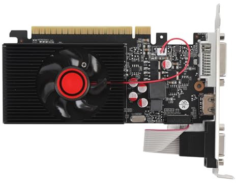 GT730 4GB DDR3-Grafikkarte, 128-Bit-GPU mit Dual DisplayPort, DVI VGA HDMI-Anschlüssen, 650 MHz-Kernfrequenz für Spiele und Alltagscomputer