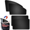 Car Side Window Shades 4 PCS, Magnetic UV-Blocking Car Window Shades for Baby, Protect Baby Kids Adults Pet from Sun Burn, Magnetic Curtain Fits Most Vehicles, Black