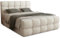 FurniDe24 Boxspringbett mit 2 Bettkästen, Taschenfederkernmatratze und Topper, Gepolstertes Doppelbett mit Kopfteil und Fußteil, Bouclé-Stoff, Polsterbett Leo (Anthology 03, 180 x 200 cm)