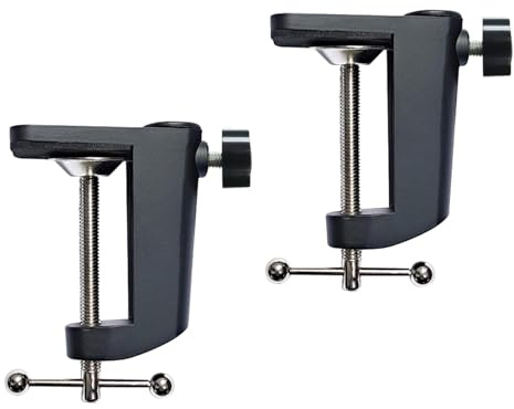 2Pcs Universal Fence Clamps for Woodworking, Aluminum Alloy Durable Woodworking Clamps for Table Saw, Miter Saw, Router Table, Drill Press Table, Clamping Squares