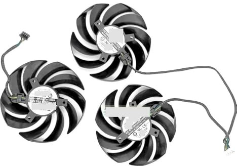 QHHOZHD PC VGA Fan Cooler Radiator for MSI for GeForce for RTX 3060 3070 RTX3060 RTX3060TI for GAMING X/Z for TRIO 8G Graphics Card 90mm PLD09210S12HH(1 Set 3pcs)