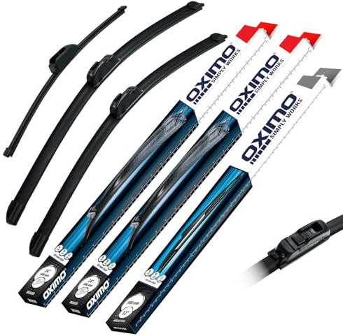 OXIMO Scheibenwischer für Hyundai i30 2 II GD Coupe ab 2013 | Front und Heckscheibenwischer, 3er Set Wischerblätter - links 650 mm, rechts 350 mm, hinten 330 mm