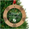 PERSONALISED Baby's First Christmas Bauble - Tree Decoration Wooden Ornament - Custom Babies 1st Xmas Keepsake - Cherry Veneer and Acrylic Christmas Tree Ornament - Keepsake Christmas Gifts Presents