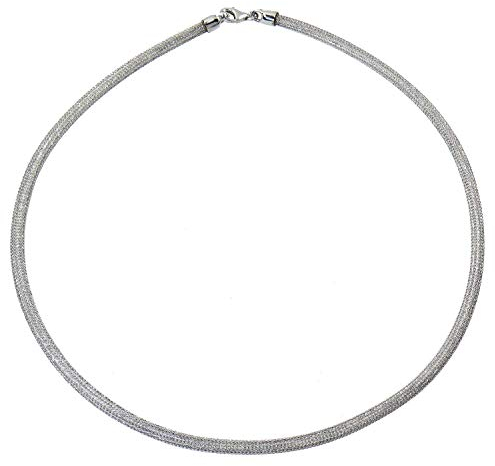 ELEDORO Damen Halskette Schlauchcollier aus Silber 925