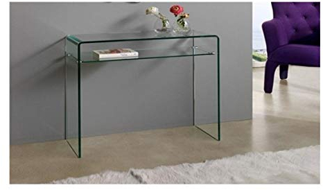 Grupo SDM - Recibidores Modernos de Cristal - Consola Cristal Canada 100 (100X33X75)
