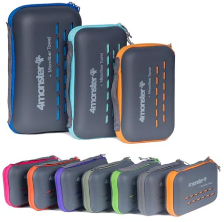 4Monster Camping-Handtücher, super saugfähig, schnell trocknend, Mikrofaser-Reisehandtuch, Ultra-weich, kompakt, Fitnessstudio-Handtuch für Strand, Wandern, Yoga, Armee-grün, X-Large (30 x 59 inches)