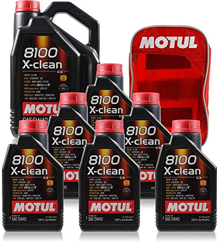 11L Motul 8100 X-clean 5W-40 Motoröl MB inkl. Tasche