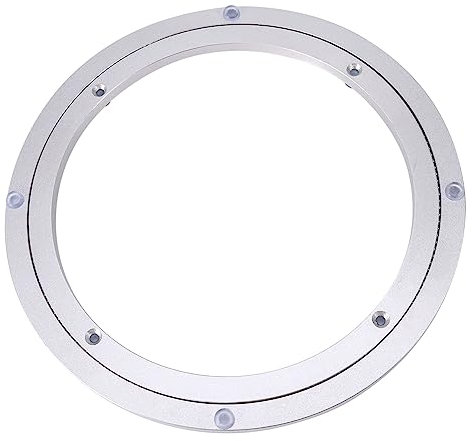Aluminium Alloy Bearing Swivel Plate, Heavy Duty Turntable Round Hardware Swivel Plate for Heavy Loads(10inch)