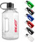 Alpha Designs | 2 Litre Water Bottle | 2.4l Large Drinks Water Jug | Holiday, Travel | Beast Clear