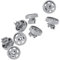 kit roulettes de panier inferieur d'origine Lave-vaisselle 407130030/7 ELECTROLUX