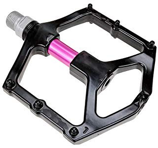 SlimpleStudio Pédales VTT,Pédale de roulement en Alliage de magnésium VTT Pédale Peilin Pédale de vélo de Route-Rose