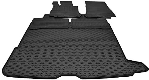 Mattenprofis Gummimatten + Gummi Kofferraumwanne Set kompatibel mit Mercedes GLC X253 ab 2015 RKK